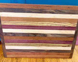 Artisan MultiSpecies Striped End Grain Cutting Board