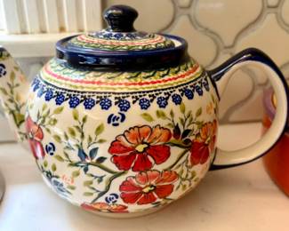 Polish Pottery Teapot