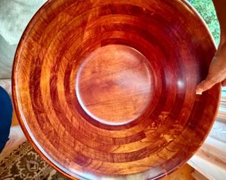 Vintage Pomerantz Rosewood Salad Bowl