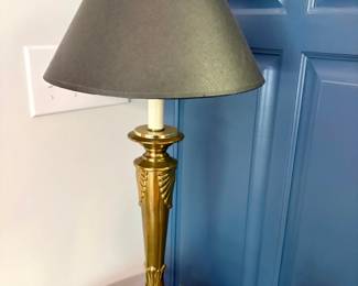 MidCentury Neoclassical Brass Table Lamp
