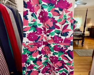 Vintage Floral Print Sleeveless Sheath Dress