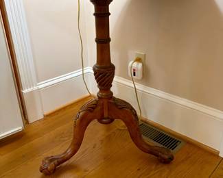 ChippendaleStyle Mahogany Pie Crust Kettle Stand