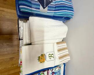 Assorted Kitchen Towel Collection with Decorative and Themed Towels