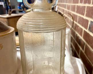 Vintage White House Vinegar Jug with Bail Handle