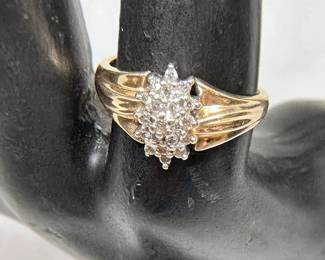 14K Ring Diamonds