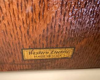 Western Electric Oak Wall Telephone
