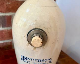 Henderson Foot Warmer Stoneware Bottle, Dorchester Pottery Works
