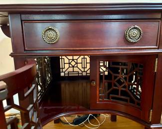 Chinese Rosewood Altar Cabinet with Fretwork