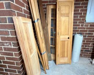Assorted Interior Residential Doors and Trim