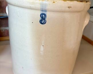 Gallon Cobalt Decorated Stoneware Crock