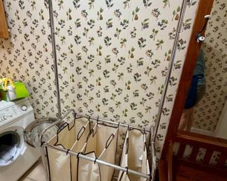 Seville Classics Bag Laundry Sorter with Hanging Bar