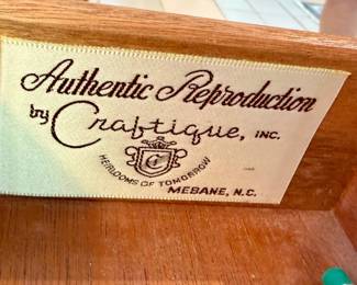 Craftique Mahogany Furniture Piece