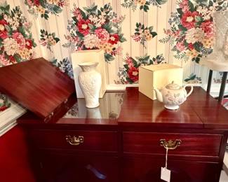 Lenox Porcelain Teapot and Vase