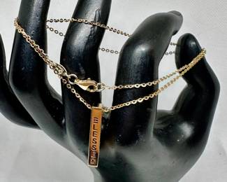 14K Gold Each side has a meaningful message, Blessed, Faith....