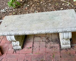 Cast Stone Garden Bench