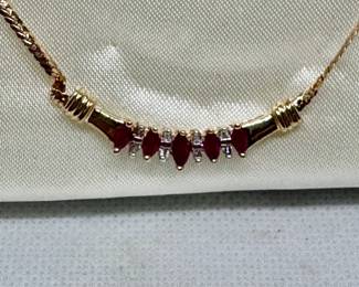 10K Necklace matching earrings