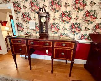 Federal Style Mahogany Sideboard with Satinwood Inlay by Craftique Furniture