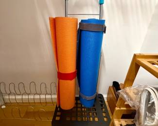 Rolling Yoga Mat Storage Cart