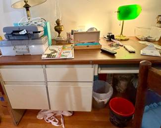 MidCentury Modern Fireproof Tanker Desk