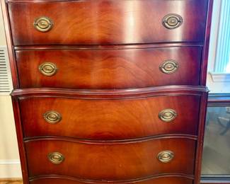 White Fine Furniture Co. Serpentine Chest of Drawers