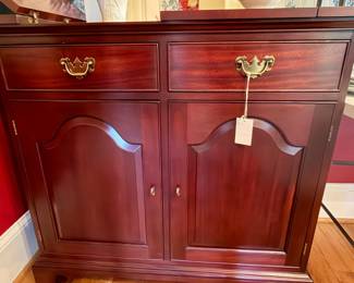 Federal Style Mahogany Buffet with Flip Top by Craftique Furniture
