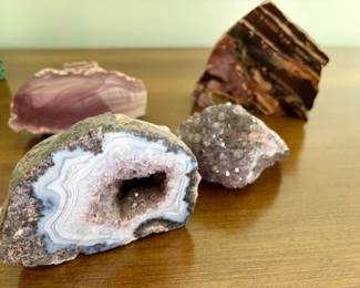 Collection of Agate Geodes and Amethyst Clusters
