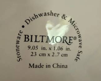 Biltmore Stoneware Dinnerware Plate