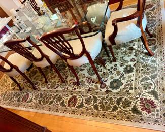 Craftique Furniture Mahogany ShieldBack Dining Chairs