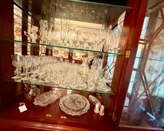 Assorted American Brilliant MidCentury Cut Glass Collection
