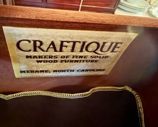 Craftique Chippendale Mahogany Side End Table