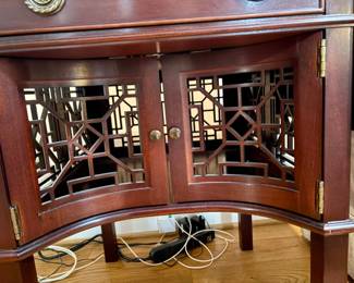 Chinese Lattice Door Cabinet