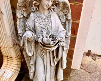 Josephs Studio Angel with Bird Bath Statue