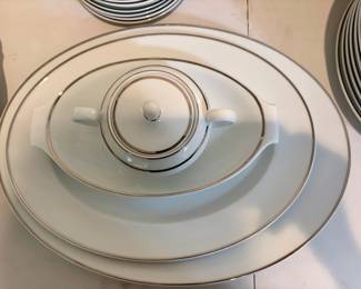Lenox Federal Platinum Covered Vegetable Dish and Platters