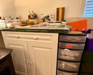 Custom Hobby Craft Workstation Cabinet