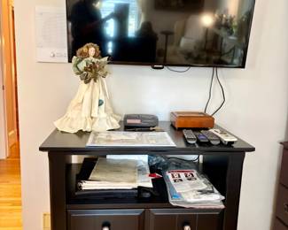Black Media Chest with Drawers