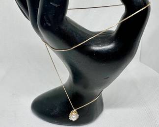 14K chain 10K Pendant