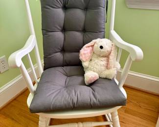 White SpindleBack Rocking Chair