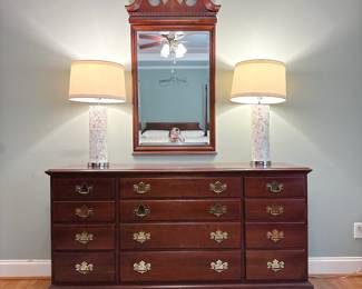 Link-Taylor Beaufort 12-Drawer Dresser with Mirror