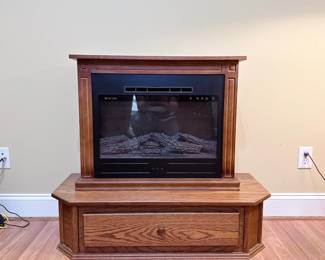 Heat Surge Electric Fireplace & Cabinet