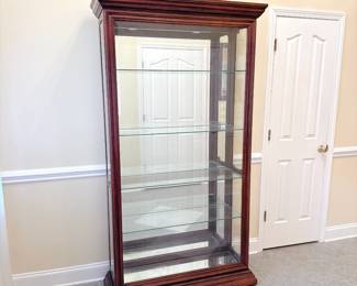 Wood & Glass Curio Cabinet 
