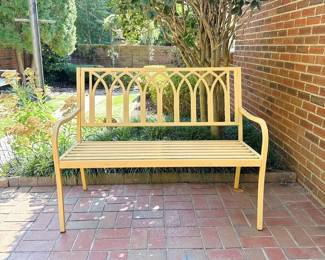 Innova Lancaster Yellow Steel Bench 