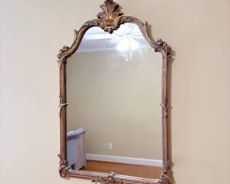 Ornate Vintage Giltwood Italian Mirror Carolina Mirror Company 