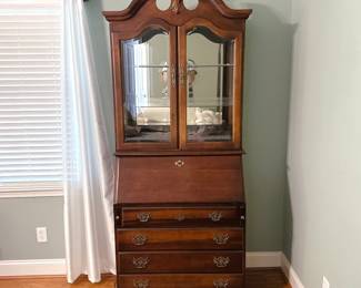 Vintage Cherry Secretary Desk