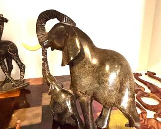 Stone elephants