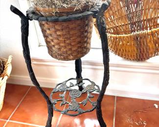 Cast iron plant stand