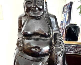 Chinese laughing buddha sculpture