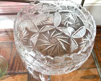 Vintage cut glass bowl