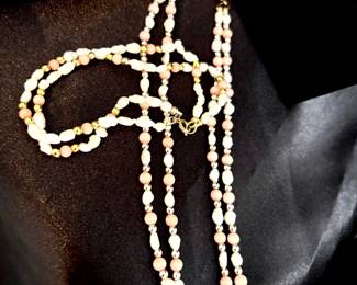 Freshwater pearl and coral set
