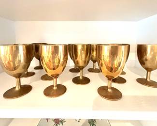 Brass goblets