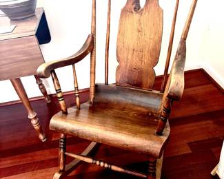 Vintage wood rocker